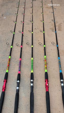 7 feet custom fishing rods...2 for 500.00