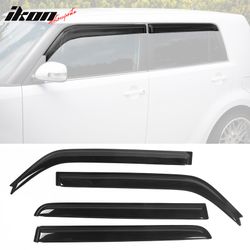 Fits 2008-2015 Scion xB Acrylic Window Visors Side Vent Sun Rain Guard Deflector