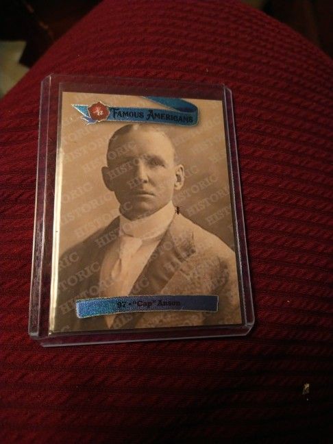 Cap Anson Hof Rare Alloy Parellel Famous Americans Card Number To 25
