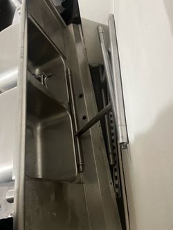Industrial 3 compartment sink
