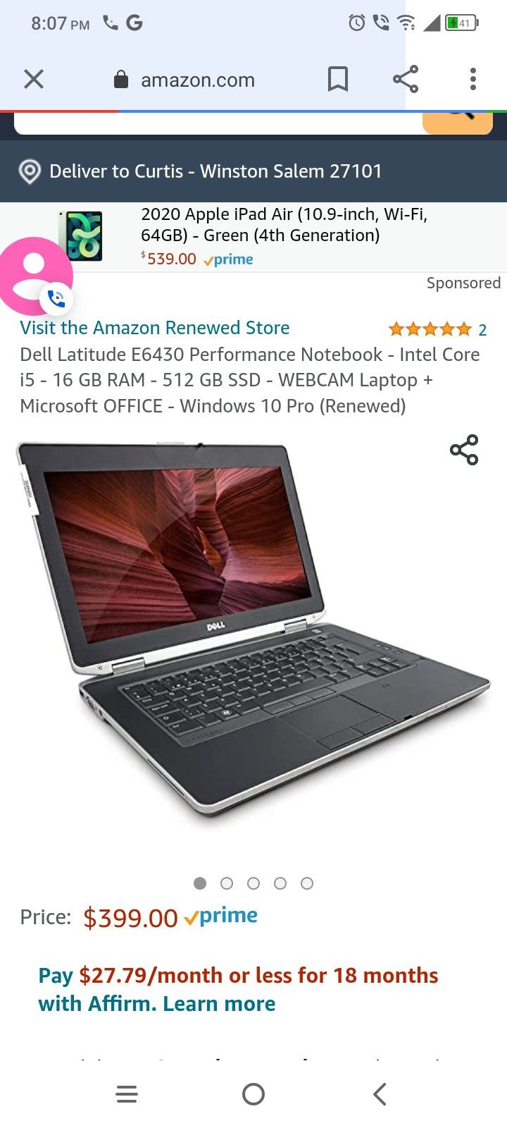 Dell Latitude E6430 Practically New