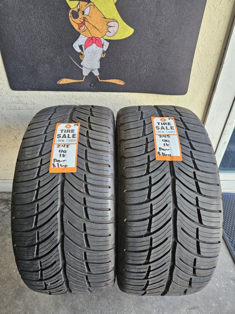 245/40/18 BF Goodrich Tires (2)