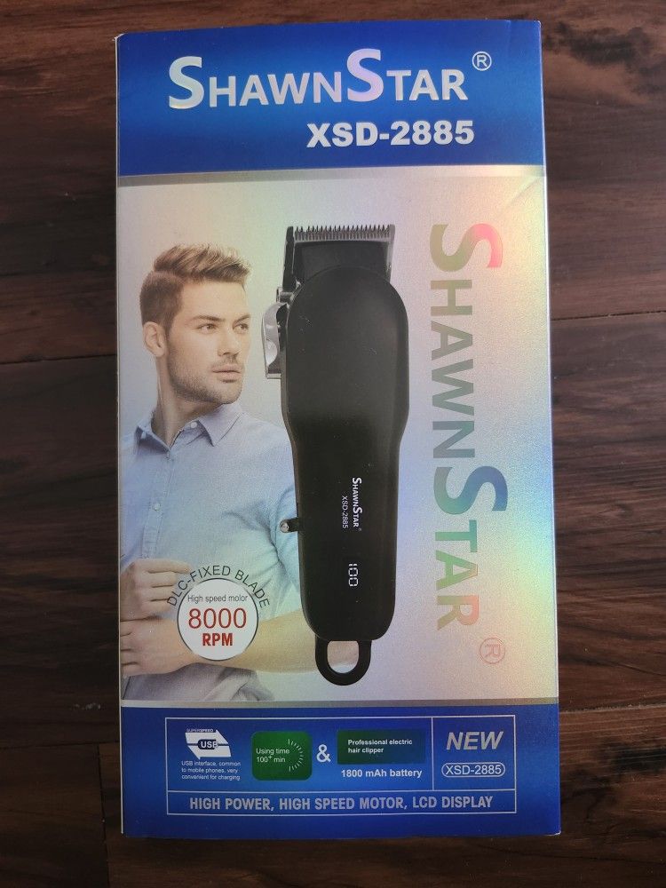 High power, high speed motor, LCD Display, hair cutting machine
