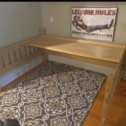 Loft Full Bunk Bed/ Desk Combo See Pics 