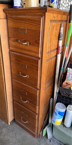 Solid Oak Filing Cabinet