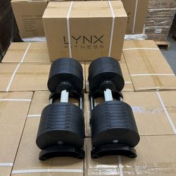 ( BRAND NEW IN BOX ) Pair Of 80lb Adjustable Dumbbells - Click On My Profile For More Gym Equipment 