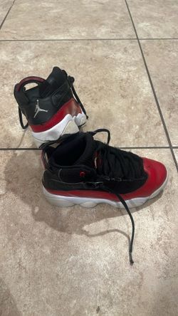 Jordan 6 Rings Red And Black Size 2y