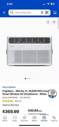 Frigidaire 10,000BTU air conditioner