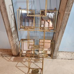 Gold Mirror/Candle Holder