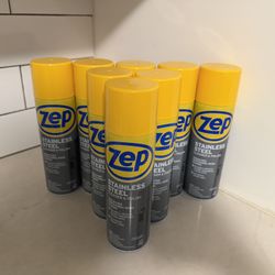 8 Pack Zep Stainless Steel cleaner