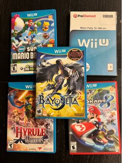 Nintendo Wii U Game Bundle - 9 Games CIB & Tested