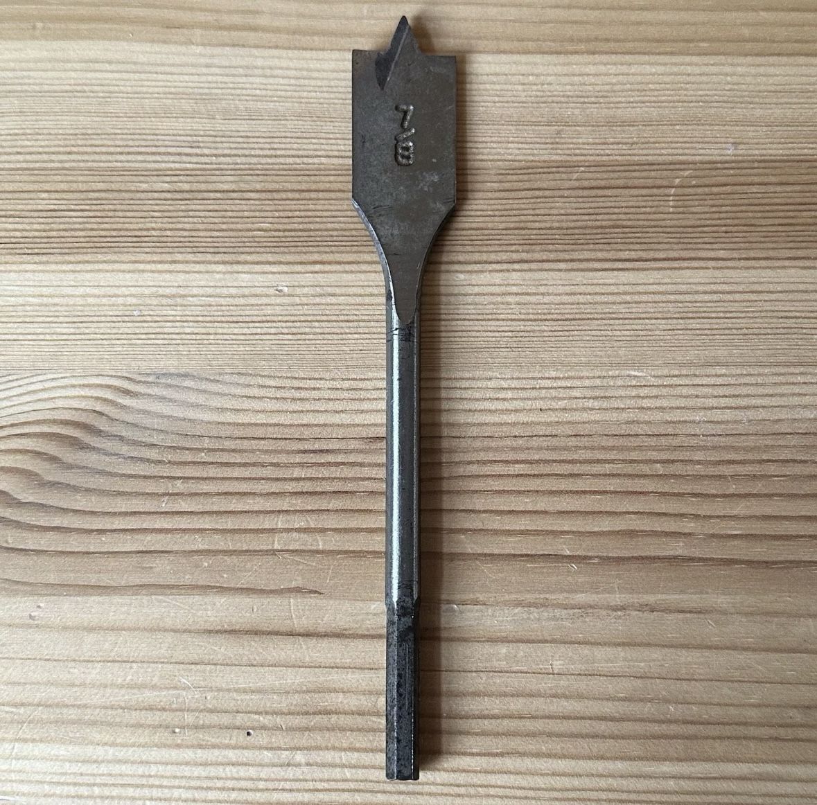 Vintage 7/8” x 6” Steel Wood-Boring Spade Drill Bit Japan