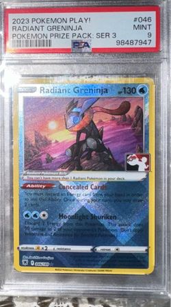 Radiant Greninja PSA 9 Pokémon Card 046/189