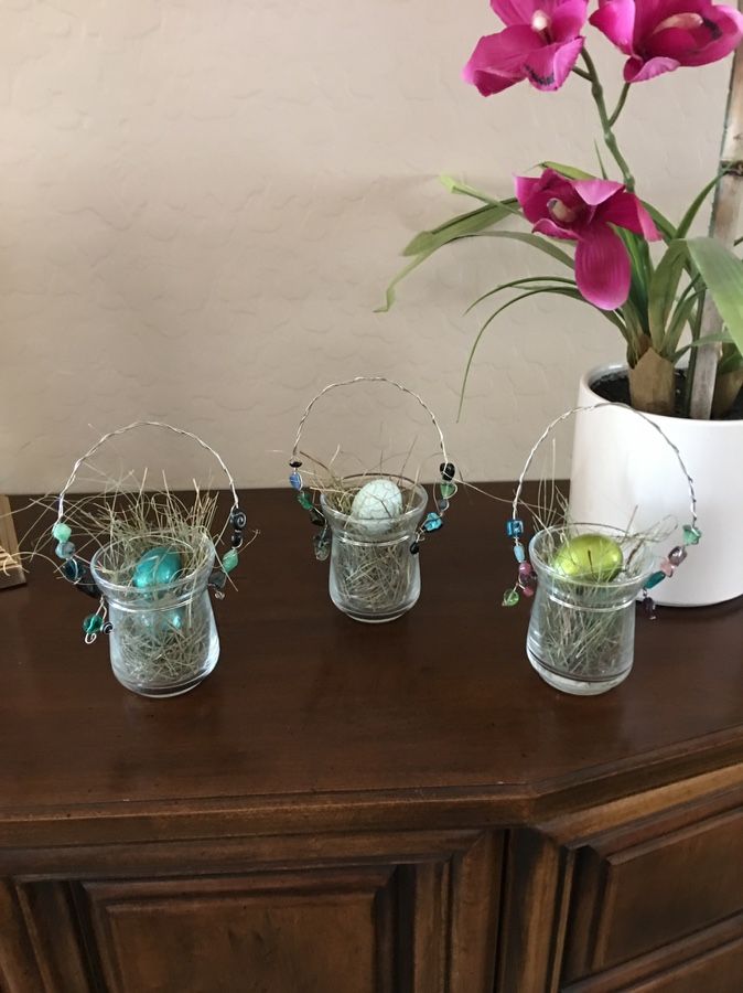 Beaded Egg/ Votive Holder ( sold separately)