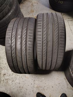 265/40R21 CONTINENTAL CONTISPORT CONTACT5 PAIR OF TIRES