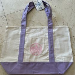 Trader Joe’s Large Lavender Tote With Tag