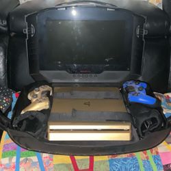 PS4 Slim Gold With Luggage Screen/ 15 PS4 Games