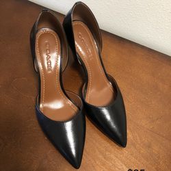 Zapatos Marca Coach Con Tacón ..Black Coah Shoes Pumps