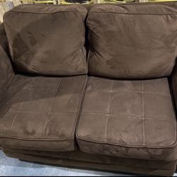 Couch & Loveseat (brown)