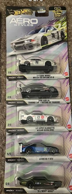 Hot Wheels Premium Aero Styles Complete Set 5/5