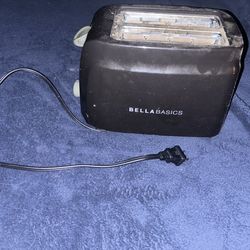 Bella Basics Two slot Black toaster