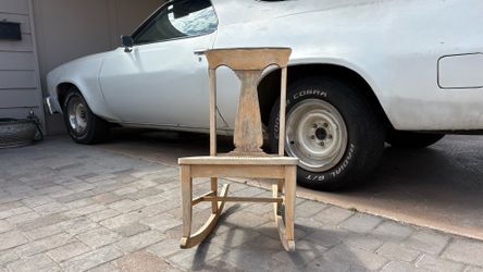 wooden rocking chair project