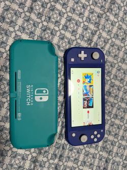 Nintendo switch Lite light blue dark blue