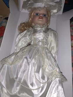 Keepsake Memories Porcelain doll with stand