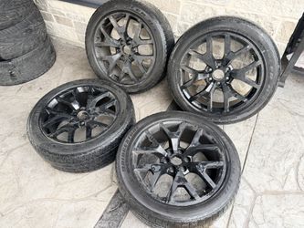 22’ Silverado Tahoe Yukon Suburban 6 Lug Wheels And Tires Honey Combs