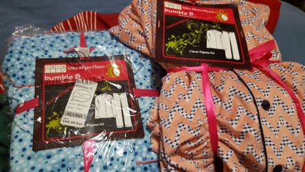 Flannel PJ's sizes Large and extra large 15.00 each
