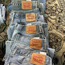 Levi’s Jeans 569, 33x32 (5) Pairs