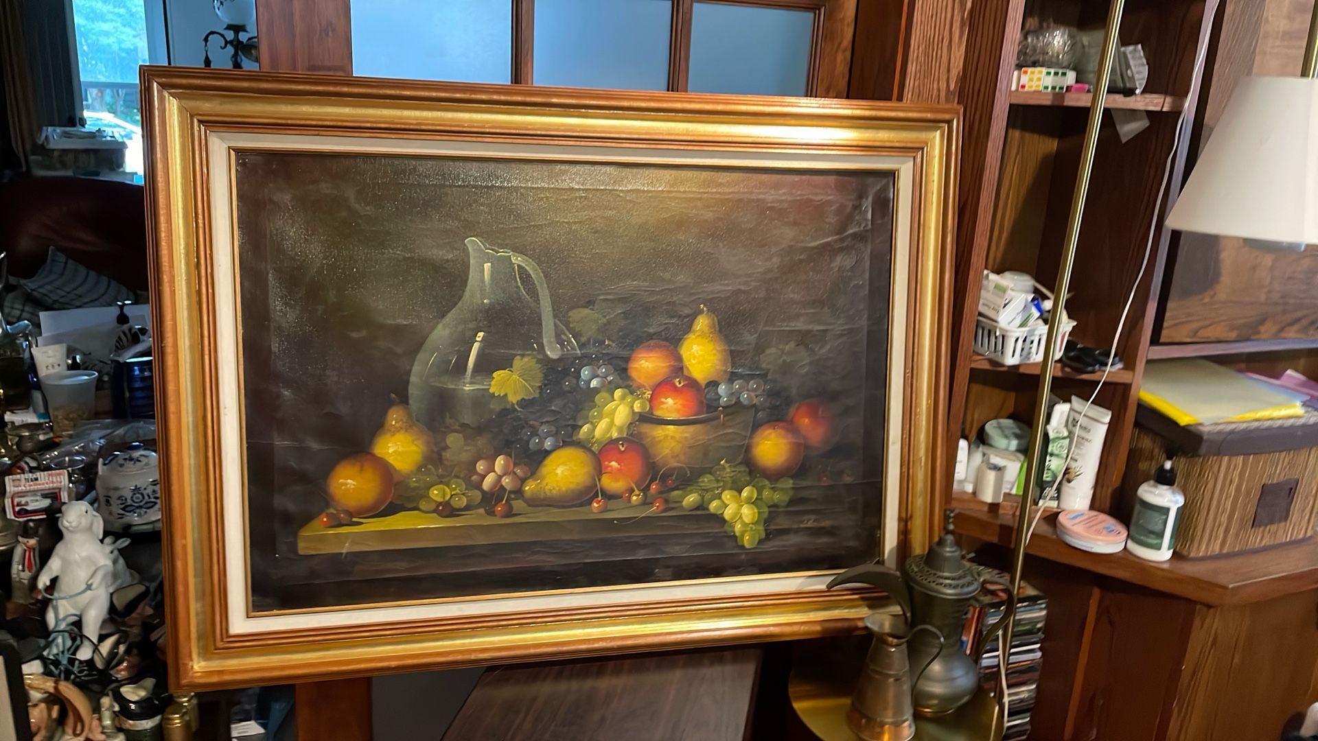 Vintage Oil On Canvas Signed Art