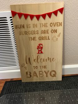 Baby Shower Sign BabyQ
