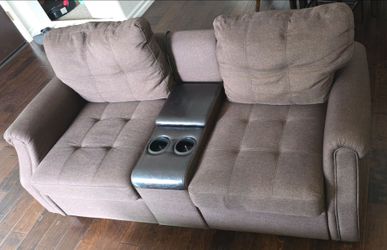 2-Pcs Sofa & Loveseat Dark Coffee