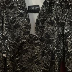 Beautiful Bari Jay Sequins New Years Dress Sexy  Small To Medium 