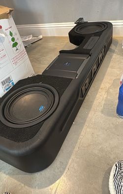 Alpine sound system for ram truck (custom box)