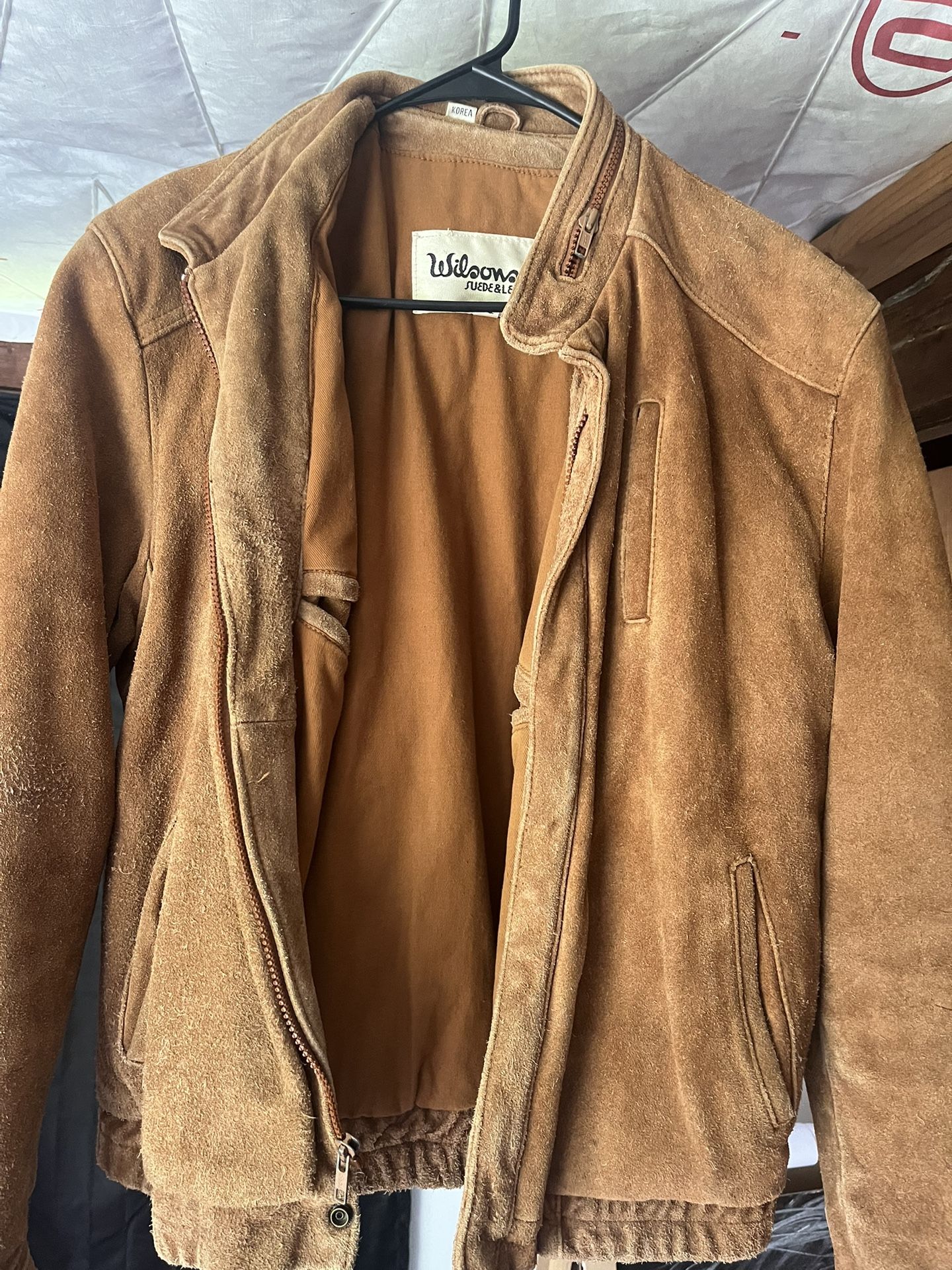 Vintage Wilsons Leather Suede Brown Jacket men’s Size 42