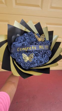 Foam roses bouquet