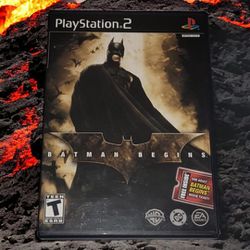 Batman Begins  (Sony PlayStation 2, PS2) No Movie Ticket