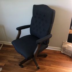 Upholstered Contoured Lumbar Desk  Chair 