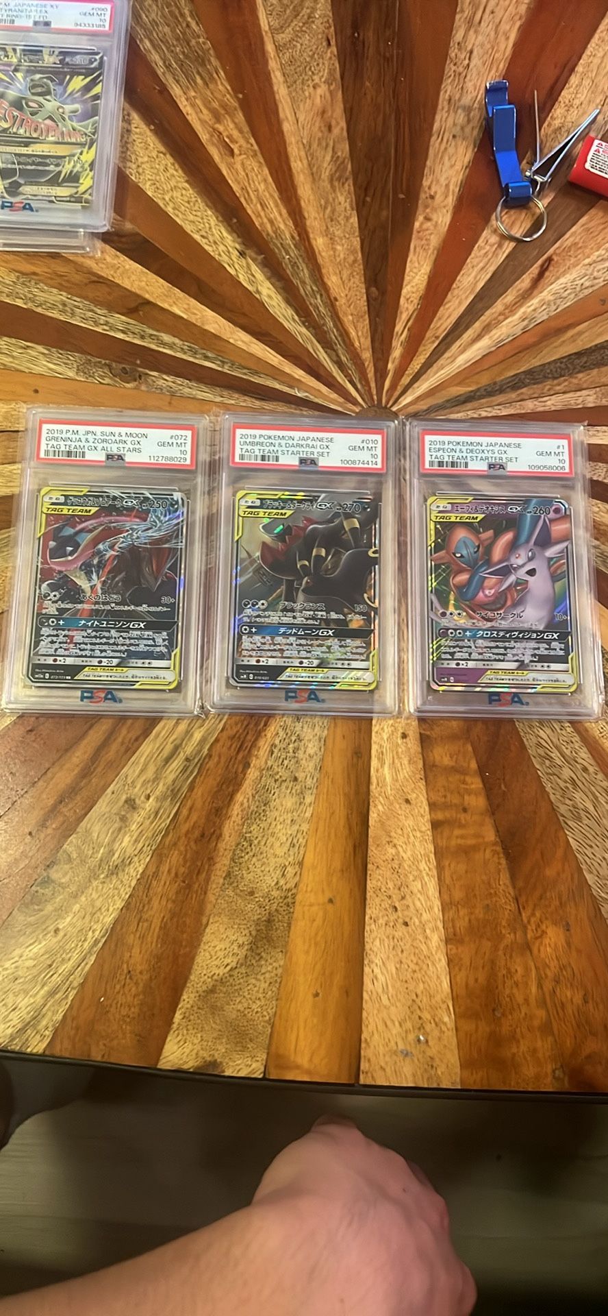 Tag team Japanese Pokemon Cards PSA 10 All
