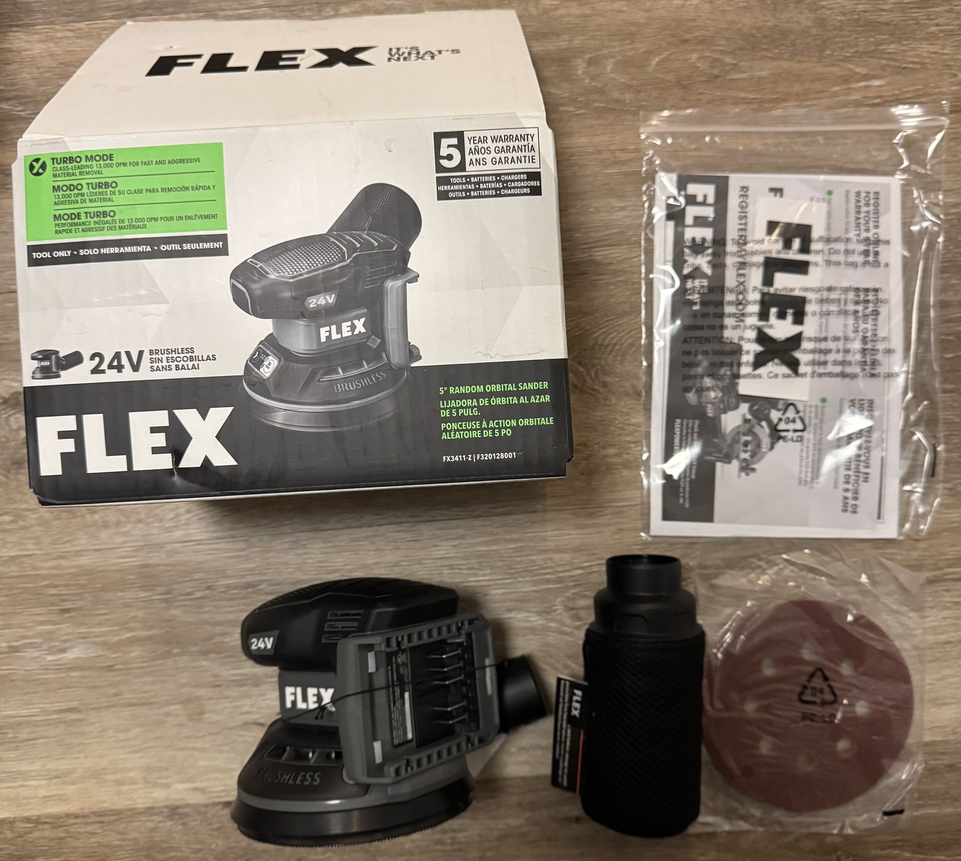 Flex 5” Random Orbital Sander