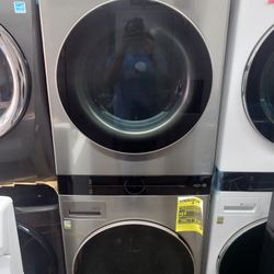 LG Washer And Dryer New Open Box 27 Inches Electric 220 Volt..Warranty..ready To Deliver 
