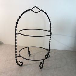 Twisted  metal  serving  piece.  Great for special occasion’s 