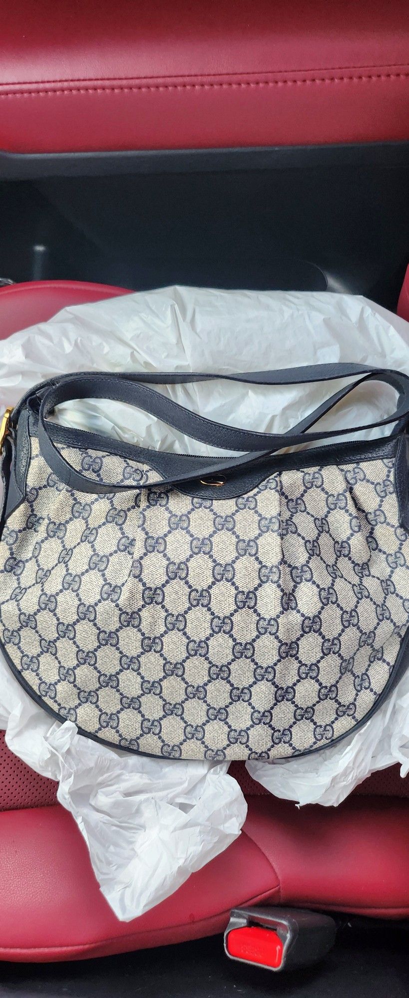 Vintage Gucci GG Logo Shoulder Bag