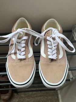 Old Skool Vans (beige)size 5 🤎