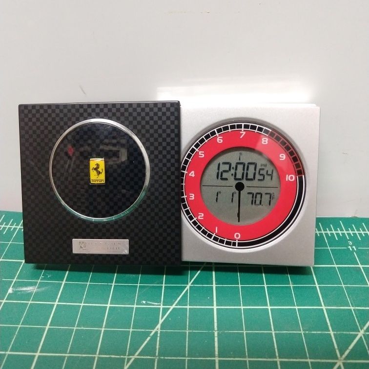 Ferrari Travel Alarm Clock Imola Black Silver for Sale in Las Vegas NV OfferUp
