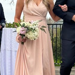Blush Bridesmaid Dress 