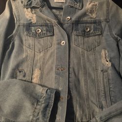 Jean Jacket Women Size Small Like New