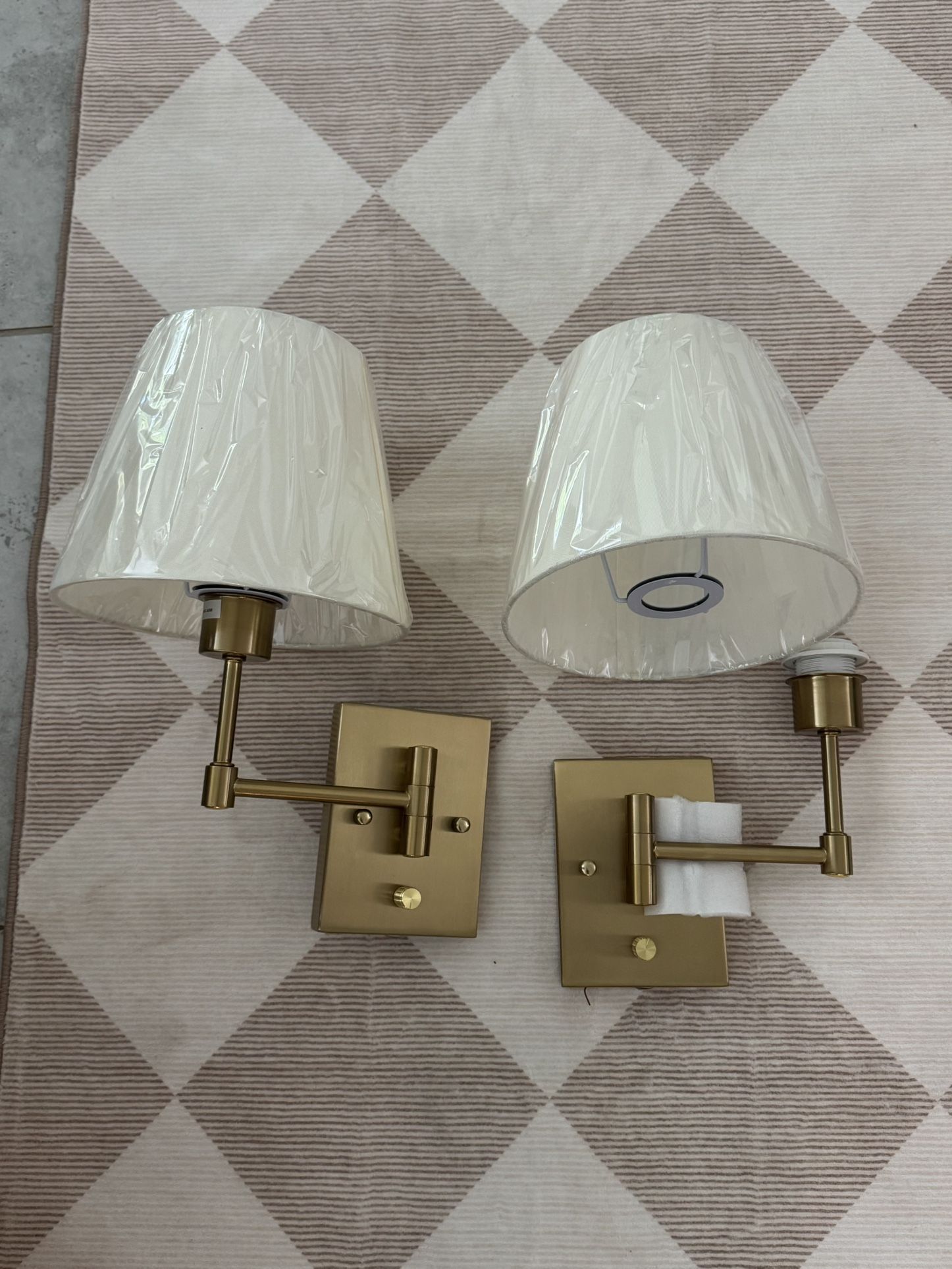 2 Gold Sconces